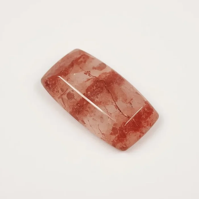 Red Strawberry Quartz 1PC Large 8×16 MM Baguette Cabochon Red Natural semi Precious Gems