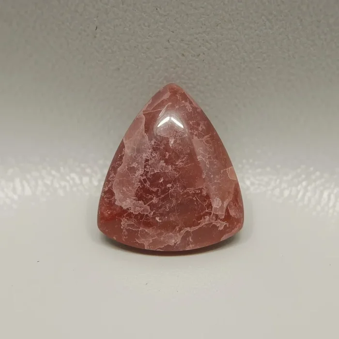 Red Strawberry Quartz 1PC Small 7×7 MM Triangle Cabochon Red Sparkling semi Precious Loose Gemstone