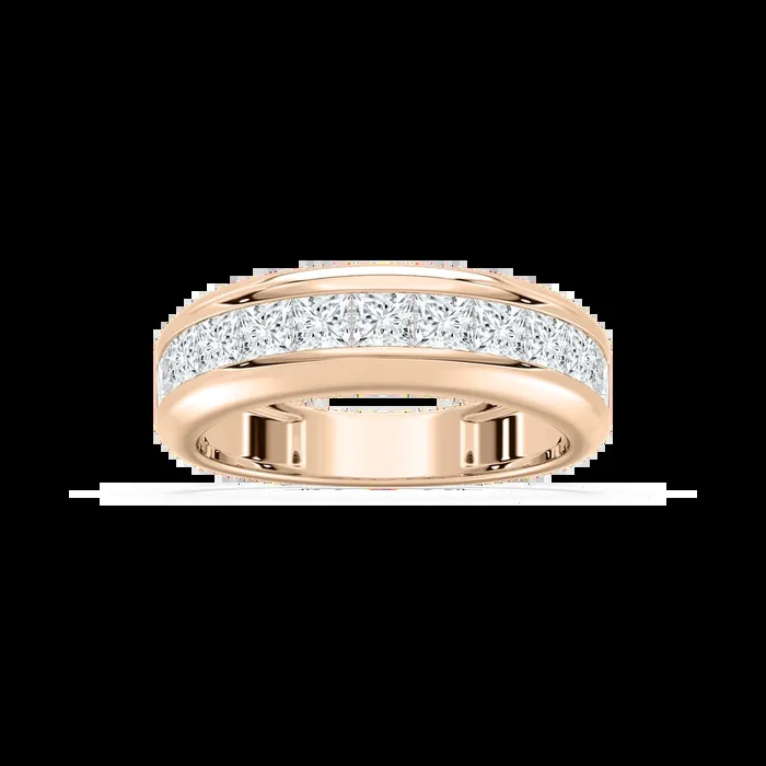 Remi 1 ½ ctw Princess Lab Grown Diamond Eleven Stone Channel Anniversary Band