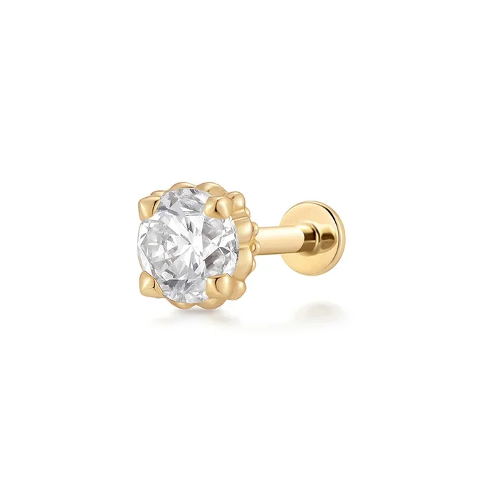 REMY | Lab Grown Diamond Accented Threaded Flatback