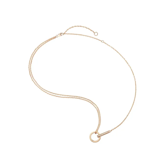Repossi Berbere pendant necklace in rose gold and diamonds | Lepage