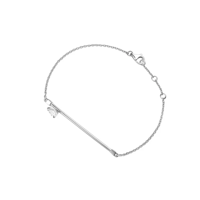 Repossi bracelet set on a vacuum in white gold and diamonds BSV1ABWG02000 | Lepage