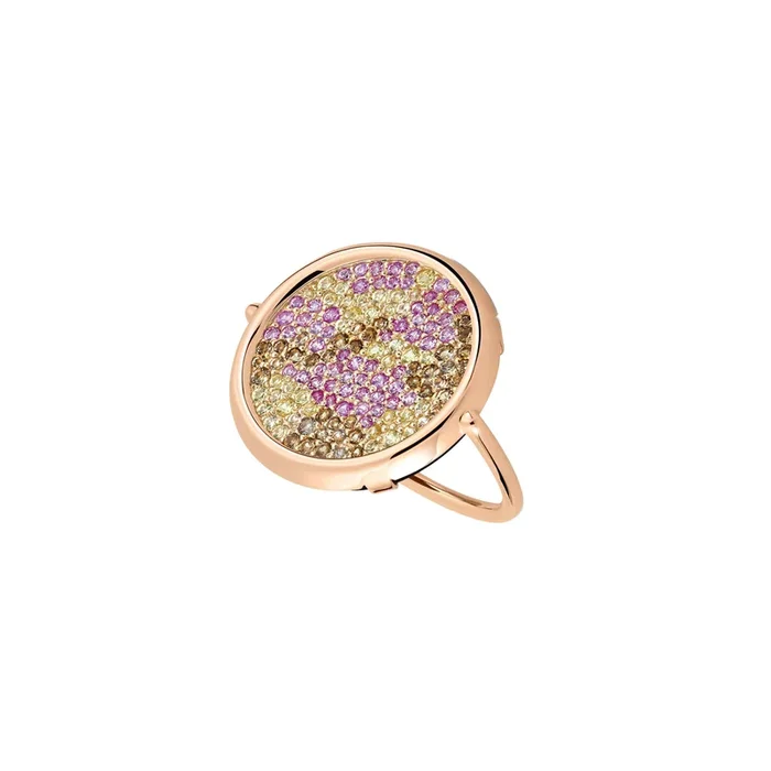 Ring Ginette NY Cocktail Disc Ring in rose gold | Lepage