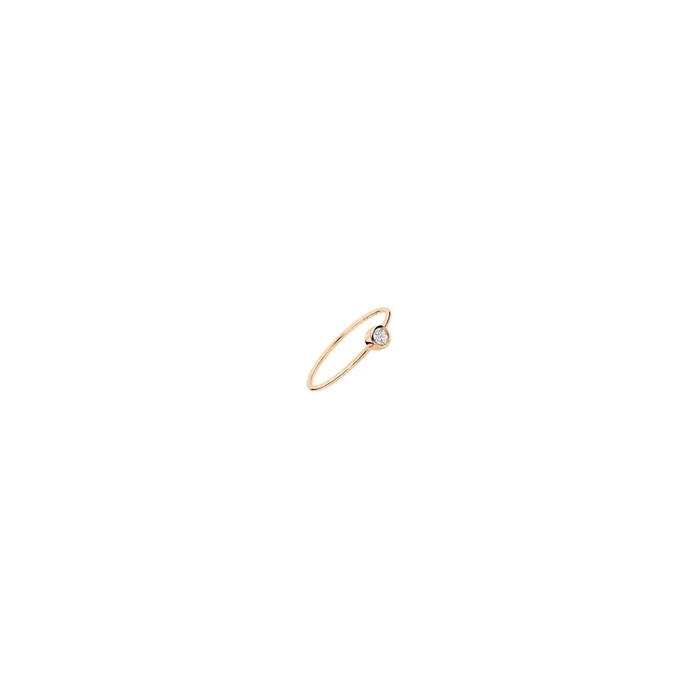 Ring Ginette NY Lonely Diamonds medium model pink gold diamond – Lepage
