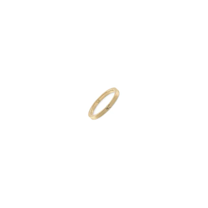 Ring in brushed yellow gold Le Gramme Ribbon LGCOJBR011 – Lepage