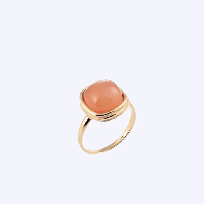 Ring Santorini – Peach Moonstone