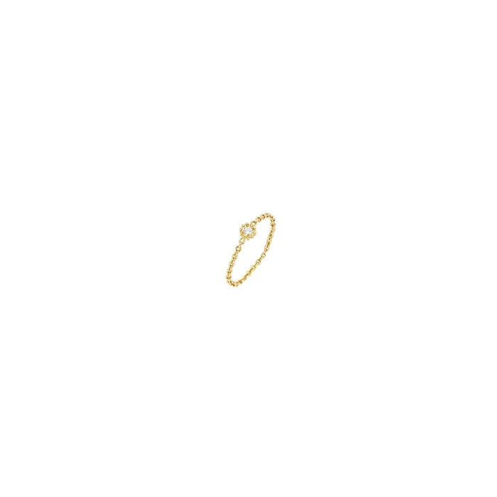 Ring yellow gold and diamond Mimirose Dior jewelry JMRO95001 – Lepage