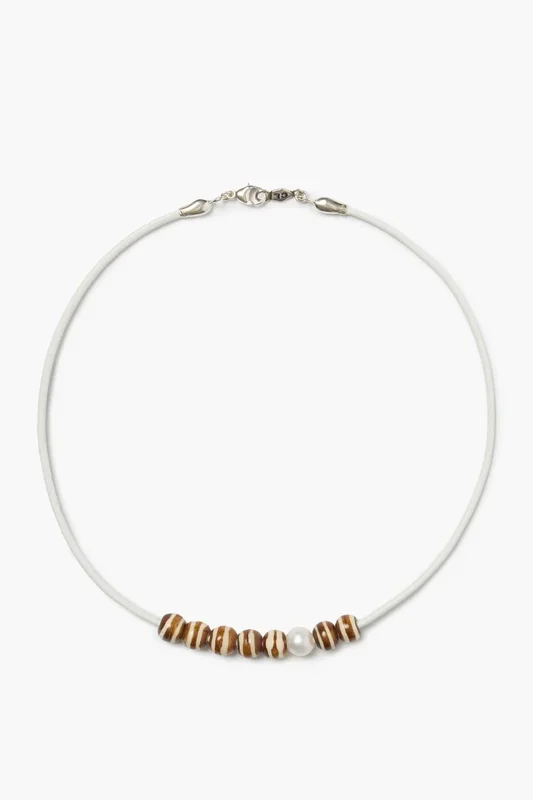 River Necklace White
