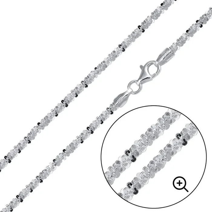 Roc 040 Sterling Silver Chain or Bracelet 2.4mm – CH513