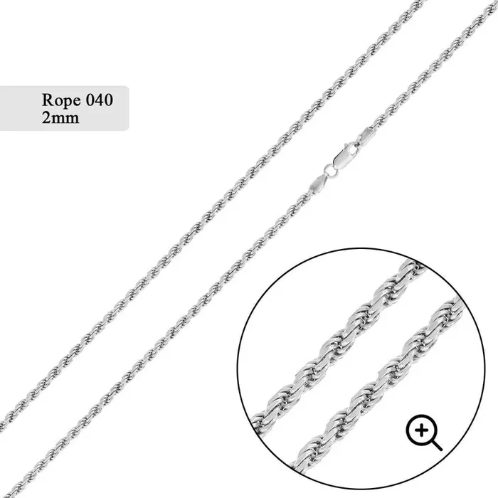 Rope 040 Chain or Bracelet 2mm – CH524