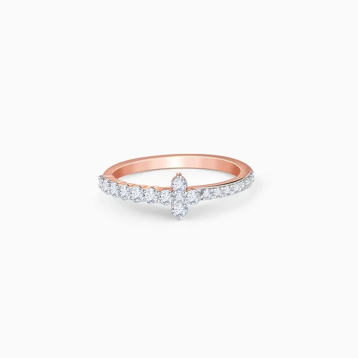 Rose Gold Axis Glow Lab Grown Diamond Ring
