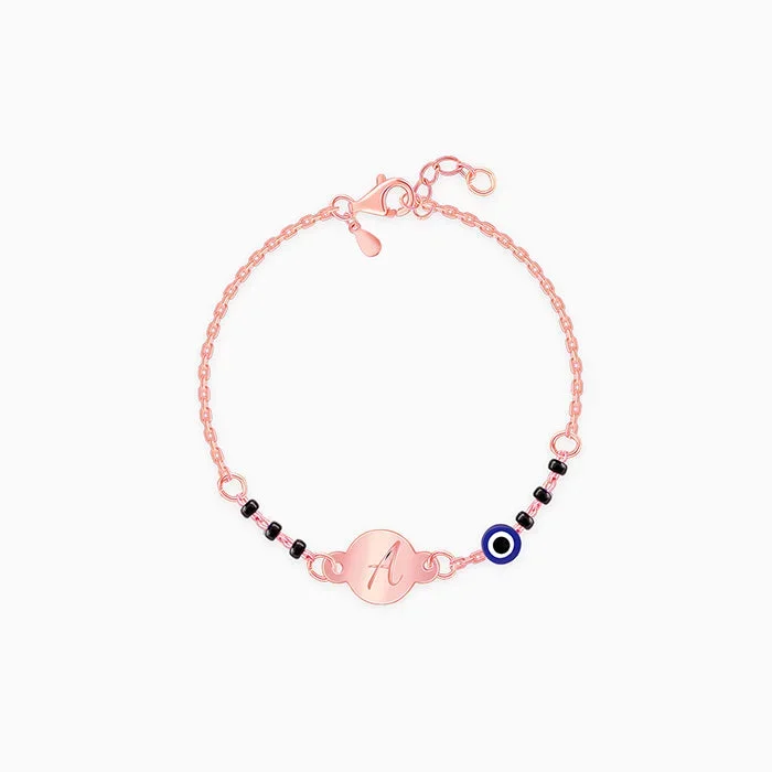 Rose Gold Personalised Nazariya Kids Bracelet (0 – 2 Years)