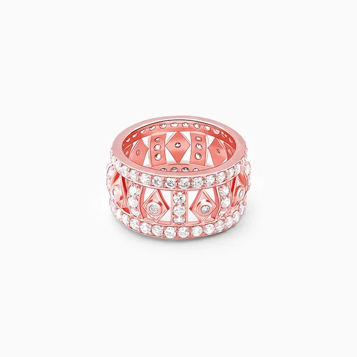 Rose Gold Rhombus Ring