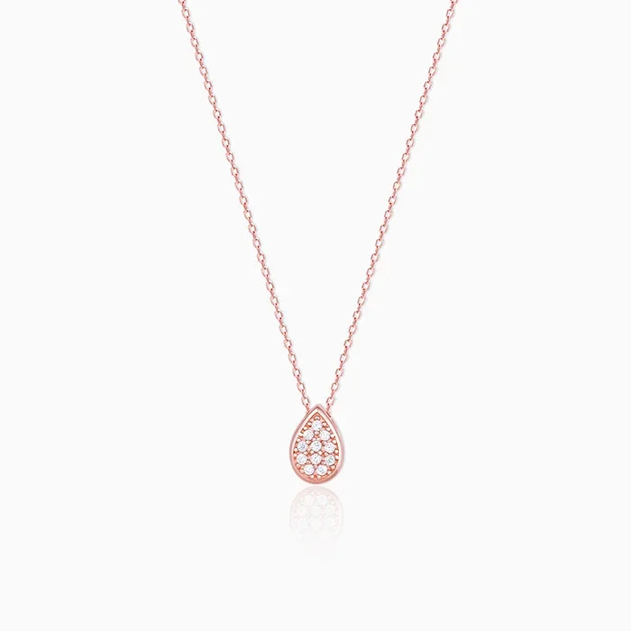Rose Gold Studded Swayer Necklace