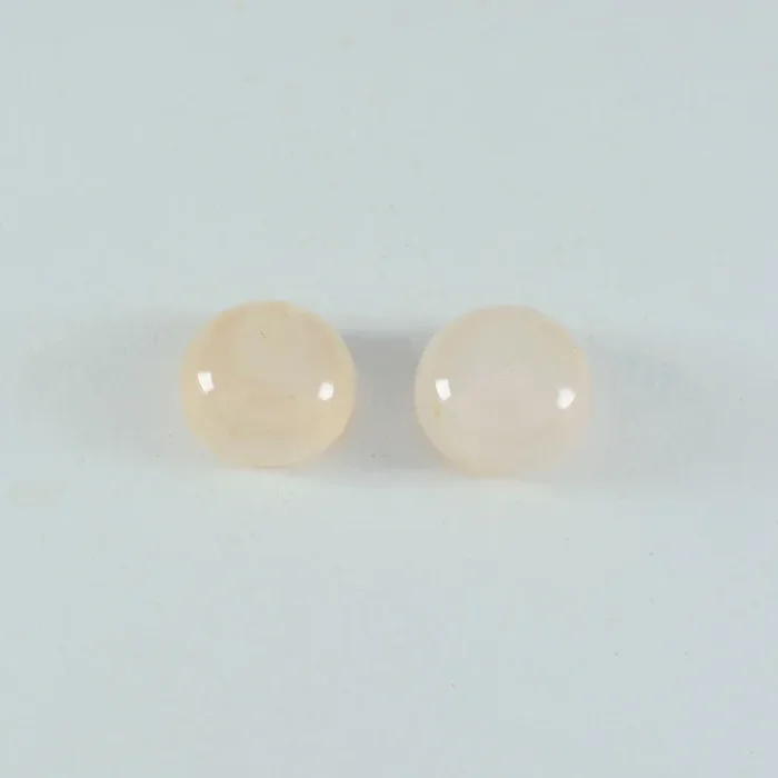 Rose Quartz 1PC Large 10×10 MM Round Cabochon Pink Fine semi Precious Gems