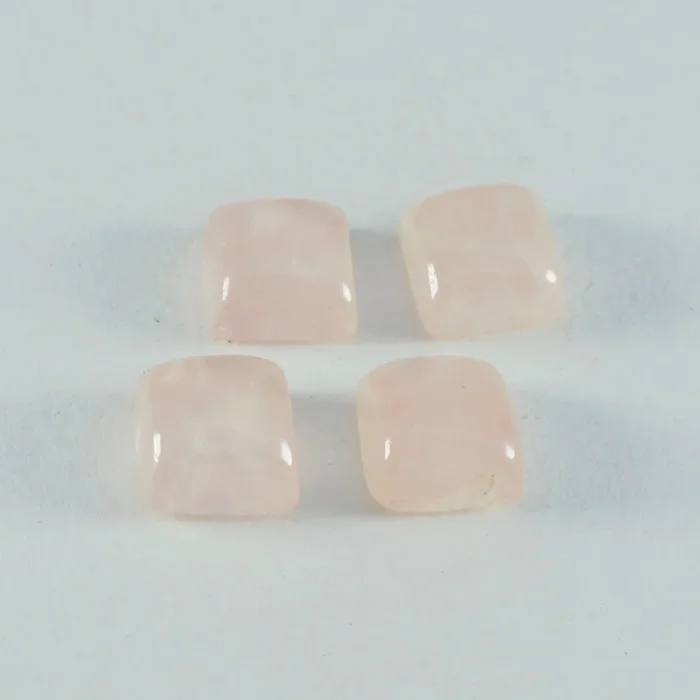 Rose Quartz 1PC Medium 9×9 MM Square Cabochon Pink Splendid semi Precious Semi Precious Gemstone