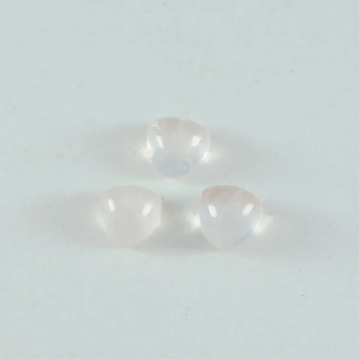 Rose Quartz 1PC Small 8×8 MM Triangle Cabochon Pink Superior semi Precious Gems