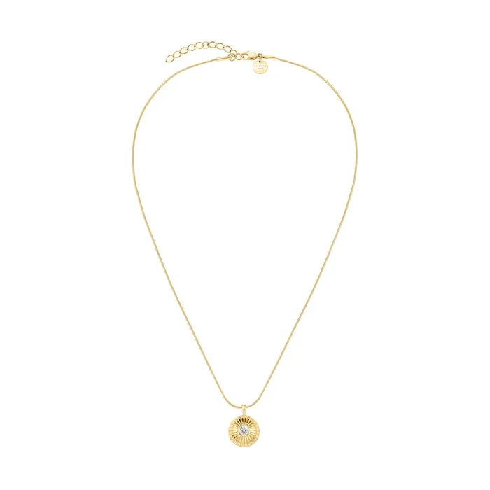 Rosefield Bold Solitary Coin Gold Necklace