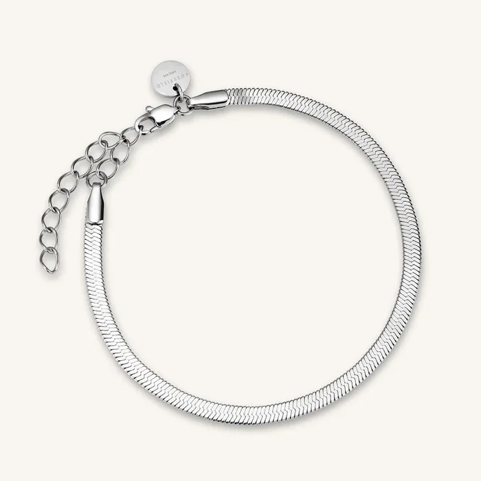 Rosefield Snake Silver Bracelet