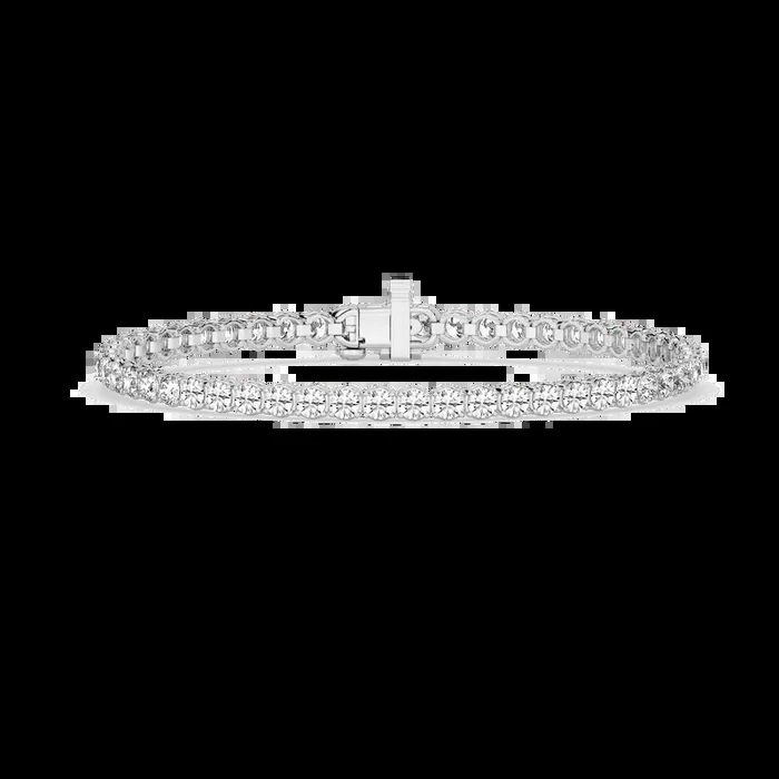Round Lab Grown Diamond Classic Rounded Four Prong Tennis Bracelet – 7 Inches