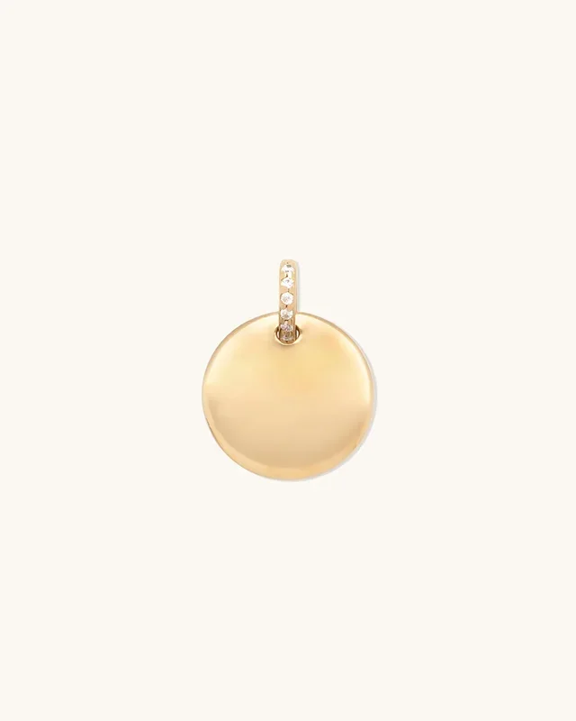 Round Pavé Pendant