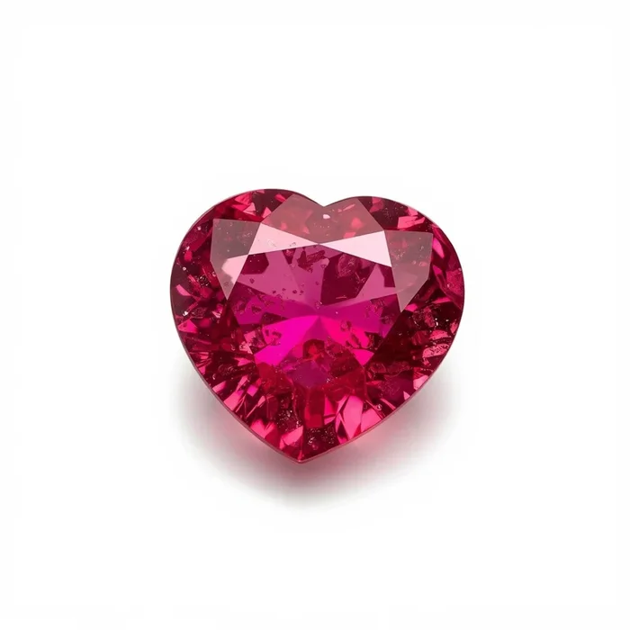 Ruby (GF) 10PC Tiny 3×3 MM Heart Faceted Pink Fiery Precious Gems