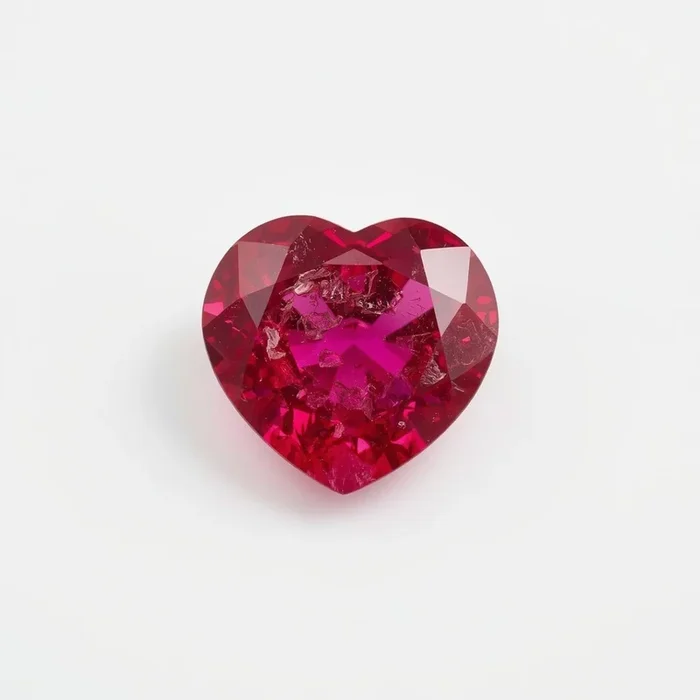 Ruby (GF) 10PC Tiny 4×4 MM Heart Faceted Pink Brilliant Precious Loose Gems