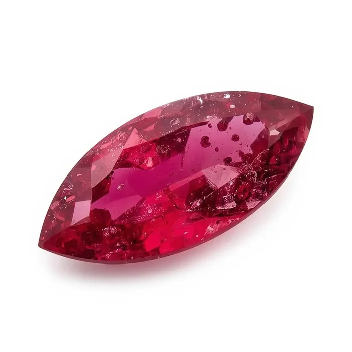 Ruby (GF) 1PC Chunky 10×20 MM Marquise Faceted Pink Lustrous Precious Gems