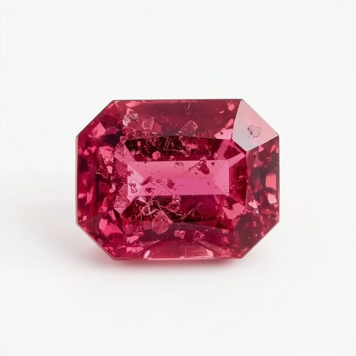 Ruby (GF) 1PC Chunky 12×16 MM Emerald Faceted Pink Superior Precious Loose Gemstone
