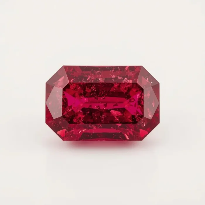 Ruby (GF) 1PC Chunky 13×18 MM Emerald Faceted Pink Pure Precious Loose Gemstones