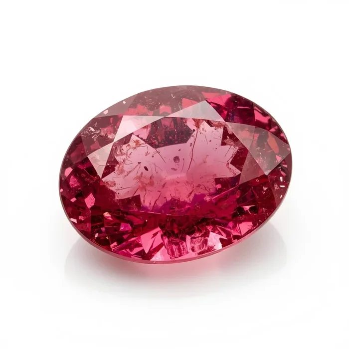 Ruby (GF) 1PC Chunky 13×18 MM Oval Faceted Pink Brilliant Precious Loose Gemstones