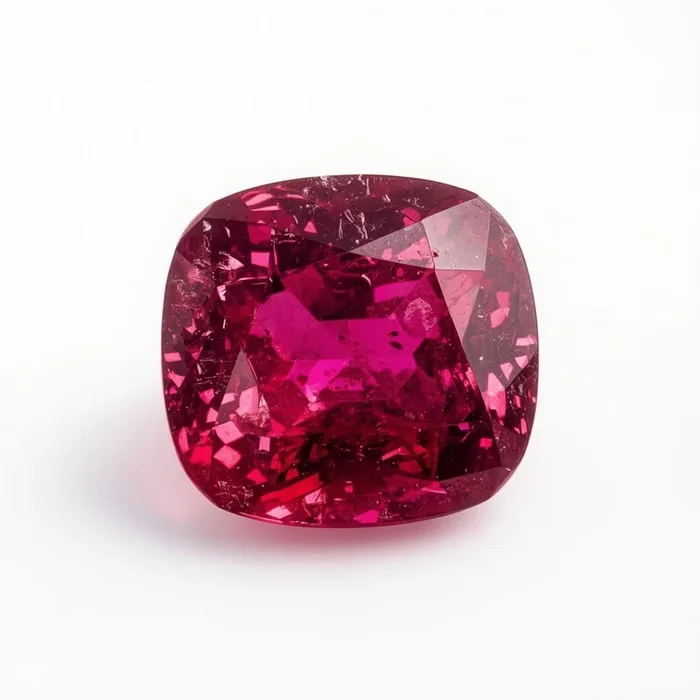 Ruby (GF) 1PC Large 10×10 MM Cushion Faceted Pink Shine Precious Loose Gemstones