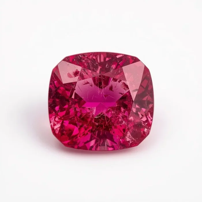 Ruby (GF) 1PC Large 11×11 MM Cushion Faceted Pink Fine Precious Gems