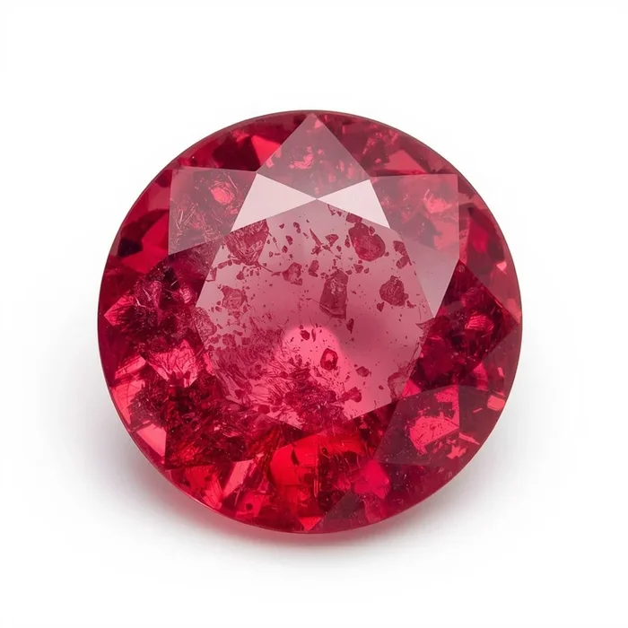 Ruby (GF) 1PC Large 11×11 MM Round Faceted Pink Fine Precious Gems