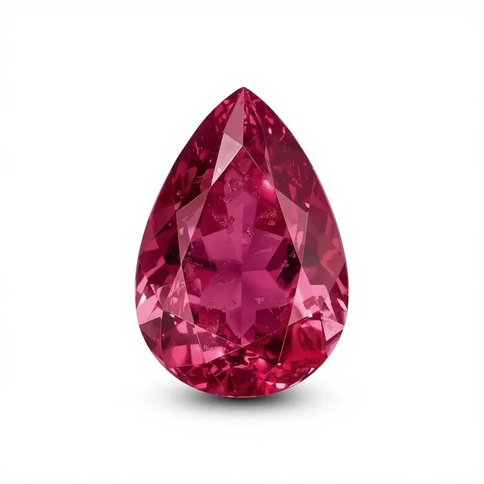 Ruby (GF) 1PC Medium 7×10 MM Pear Faceted Pink Splendid Precious Loose Gemstone