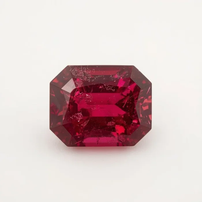 Ruby (GF) 1PC Small 6×9 MM Emerald Faceted Pink Splendid Precious Loose Gemstone