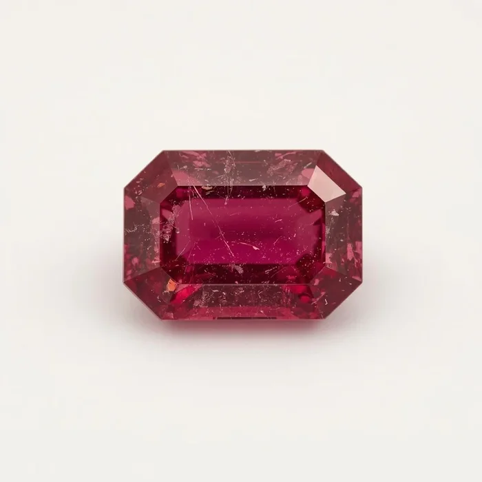 Ruby (GF) 1PC Tiny 5×7 MM Emerald Faceted Pink Sparkling Precious Gems