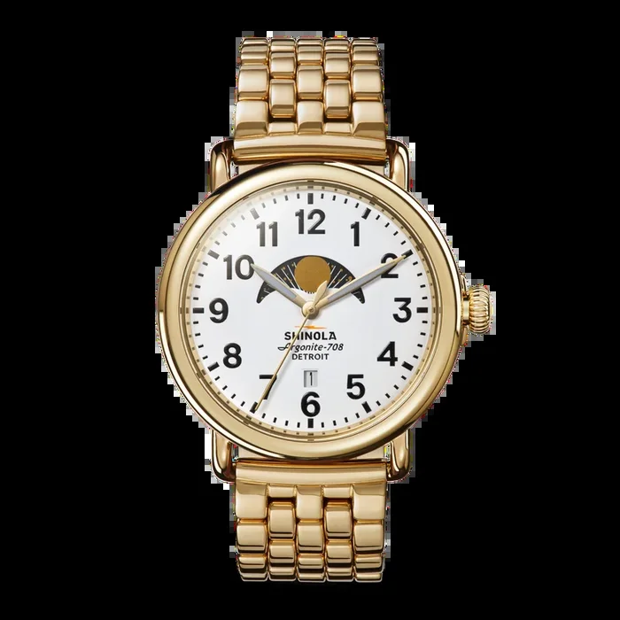 Runwell Moon Phase Watch – White
