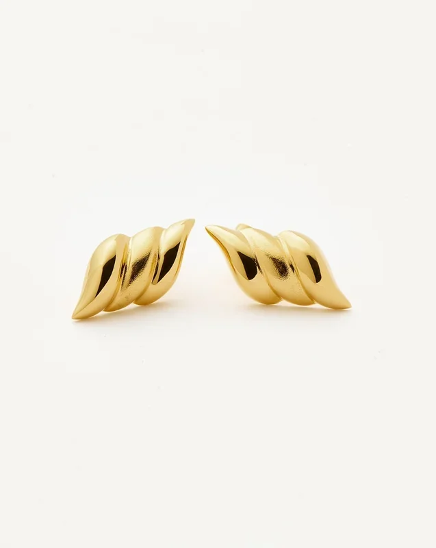 Savi Signature Stud Earrings | 18ct Gold Plated