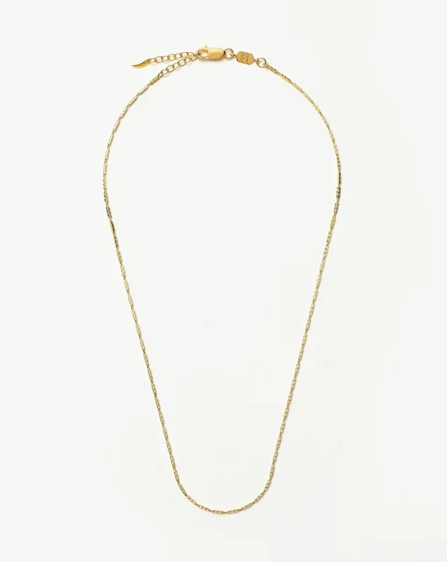 Savi Textured Link Chain Necklace