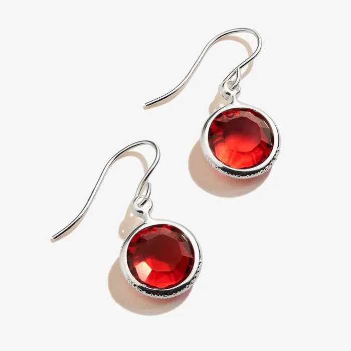 Scarlet Birthstone Earrings, January