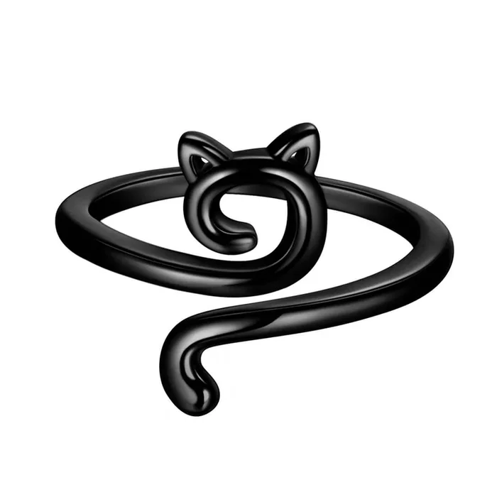 Schöne süße Katzenringe, Tierschmuck, verstellbar, für Frauen und Mädchen, Geschenke für Katzenliebhaber