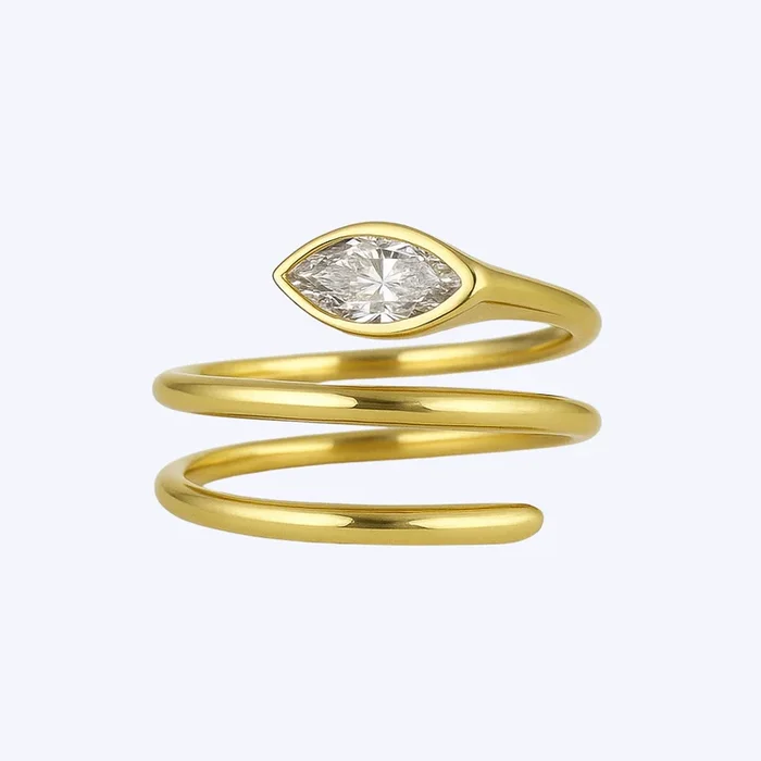 Scintilate Snake Wrap Ring