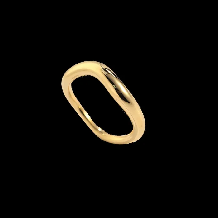 Sculptural Wavelength Ring
