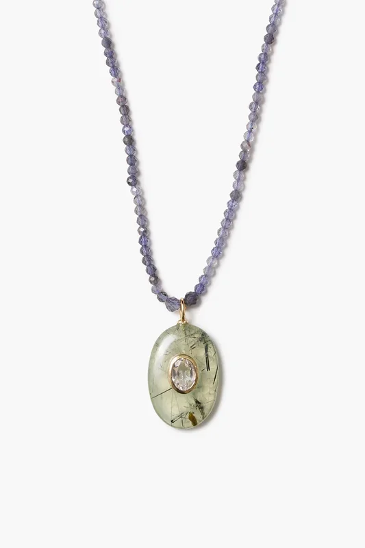 Seed Necklace Prehnite
