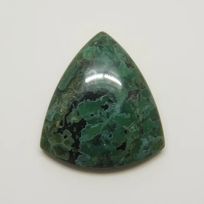 Serpentine 1PC Large 11×11 MM Triangle Cabochon Green Natural semi Precious Gems