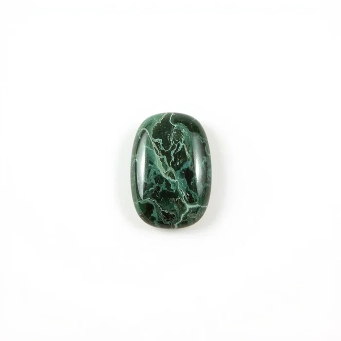 Serpentine 1PC Small 5×10 MM Baguette Cabochon Green Luster semi Precious Loose Gemstones