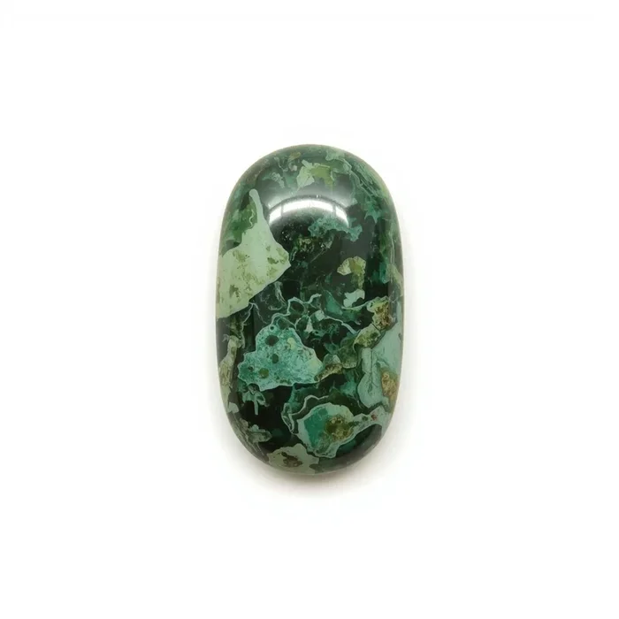 Serpentine 1PC Small 6×12 MM Baguette Cabochon Green Lustrous semi Precious Semi Precious Gemstone