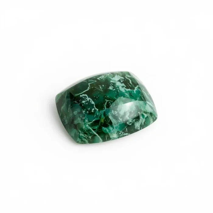 Serpentine 1PC Small 6×9 MM Emerald Cabochon Green Genuine semi Precious Loose Gemstones