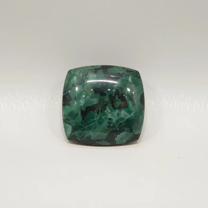 Serpentine 1PC Tiny 6×6 MM Cushion Cabochon Green Luster semi Precious Precious Gemstone